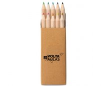 Caixa 10 Mini Lpis de Cor 91931 Personalizado